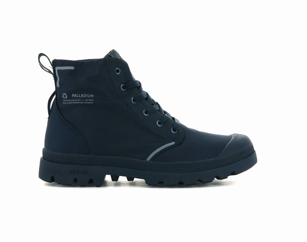 Palladium Pampa Lite+ Recycle Wp+ Muške Vodootporna Čizme Crne/Tamnoplave ||QX1768459||